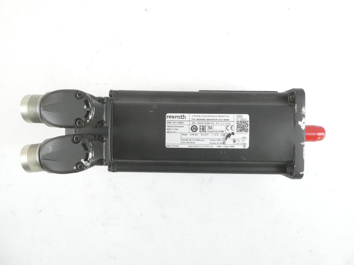 Servomoteur Bosch Rexroth MSK040C-0600-NN-M1-UG1-NNNN | R911306061 | 2,7 Nm