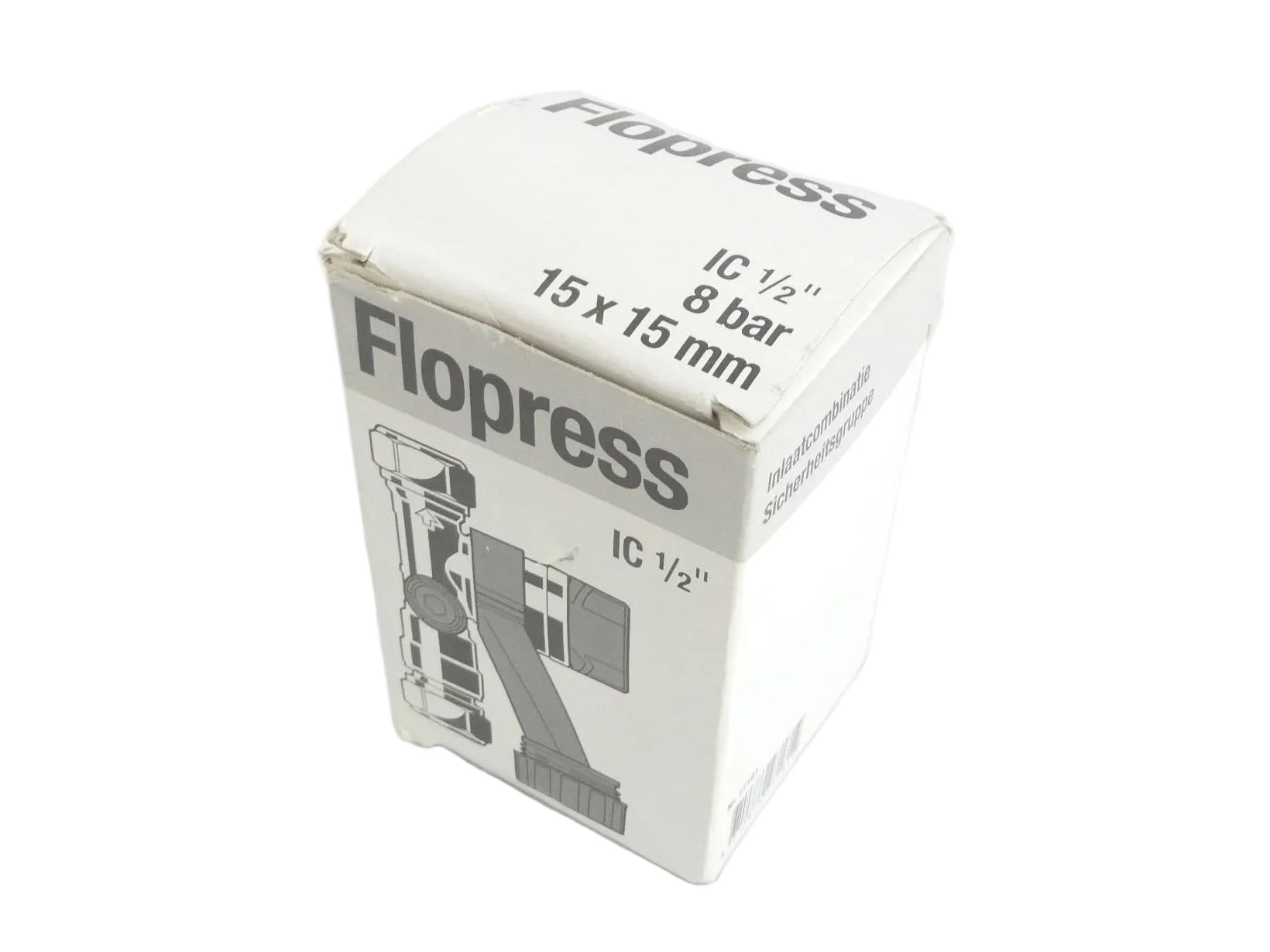 Flamco Flopress Einlasskombination IC 1/2" 15x15mm 8bar