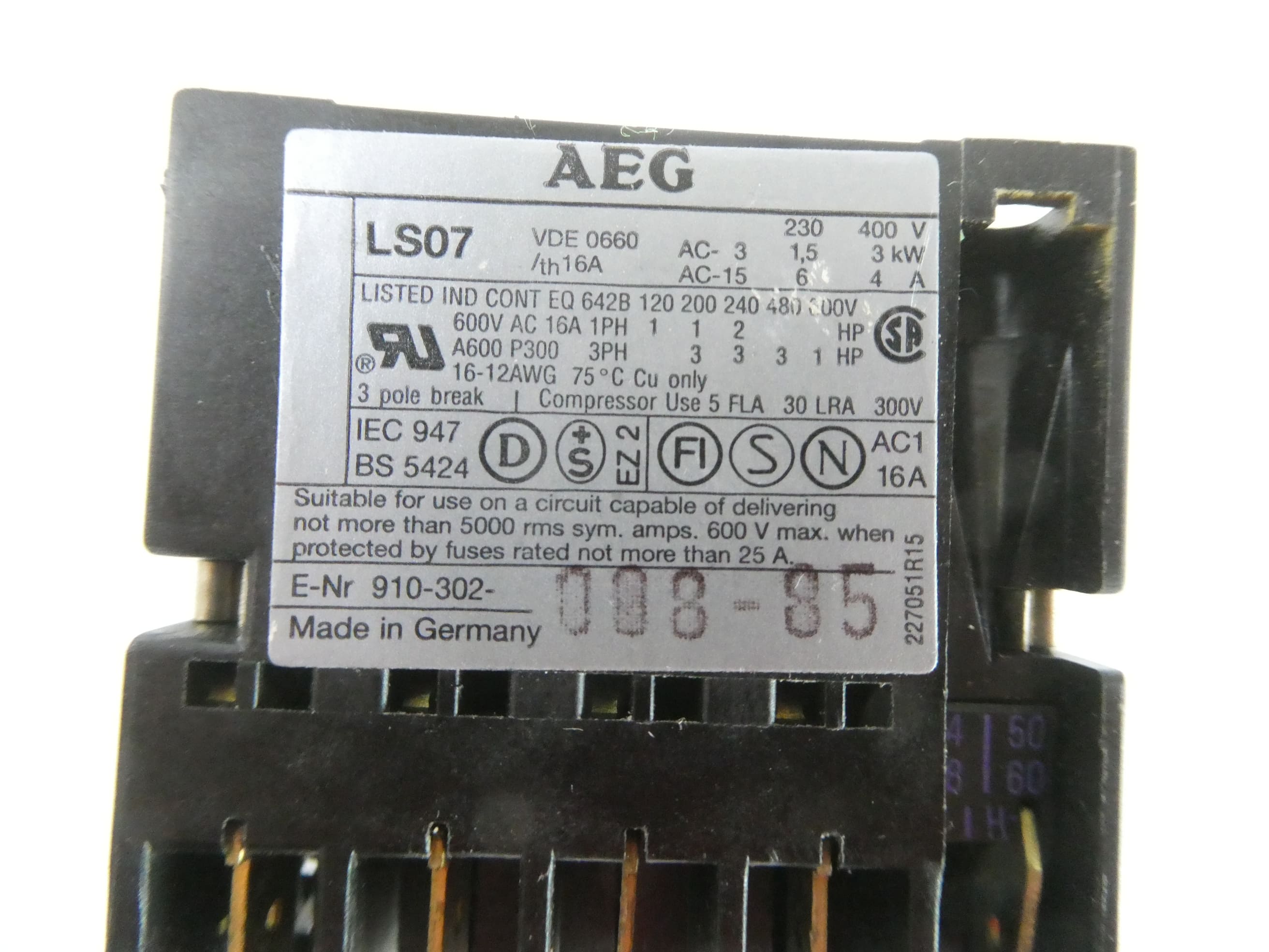 AEG LS07 10E Schütz
