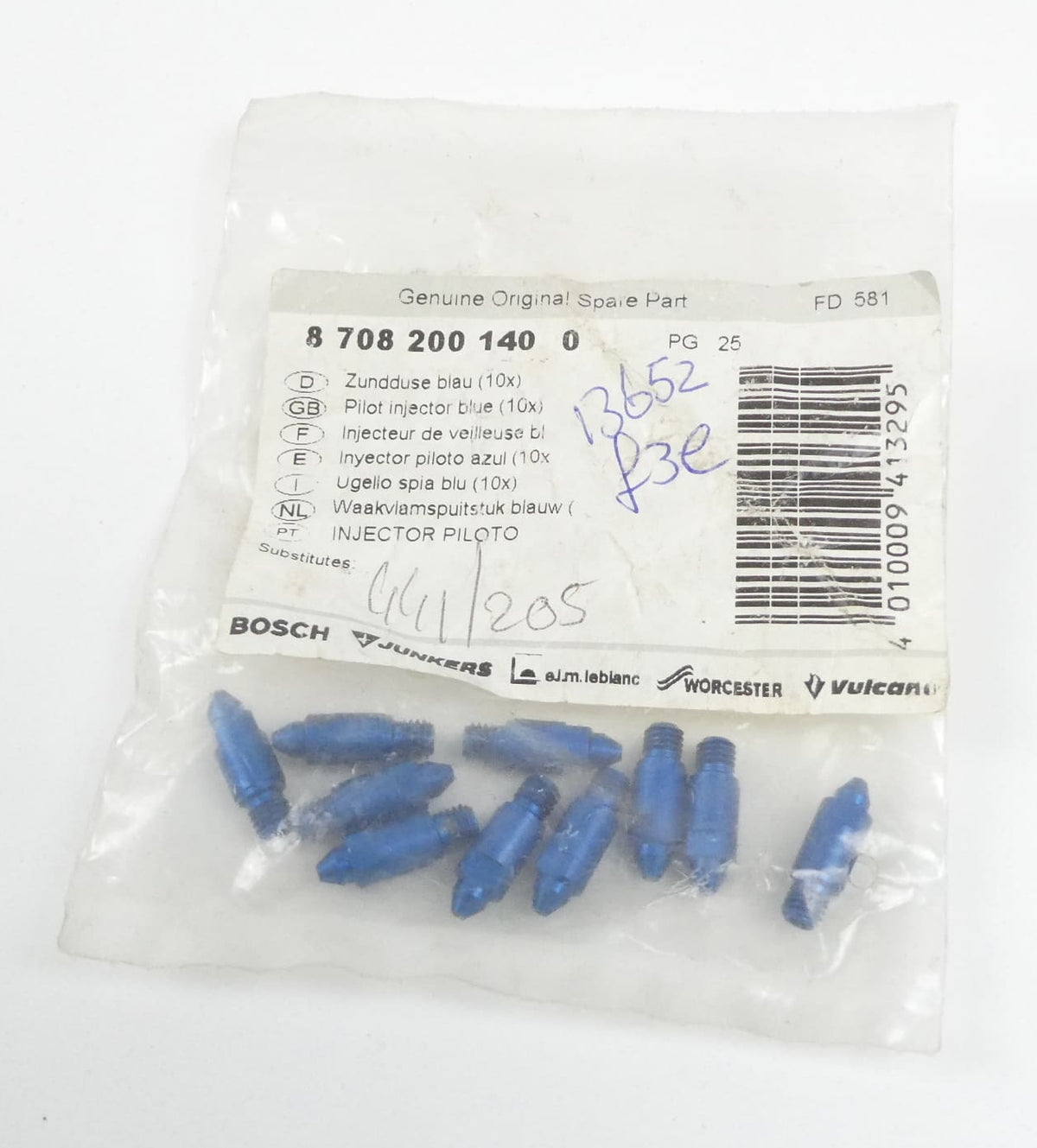 Bosch 87082001400 Zünddüse blau set of 10 (Kopie)