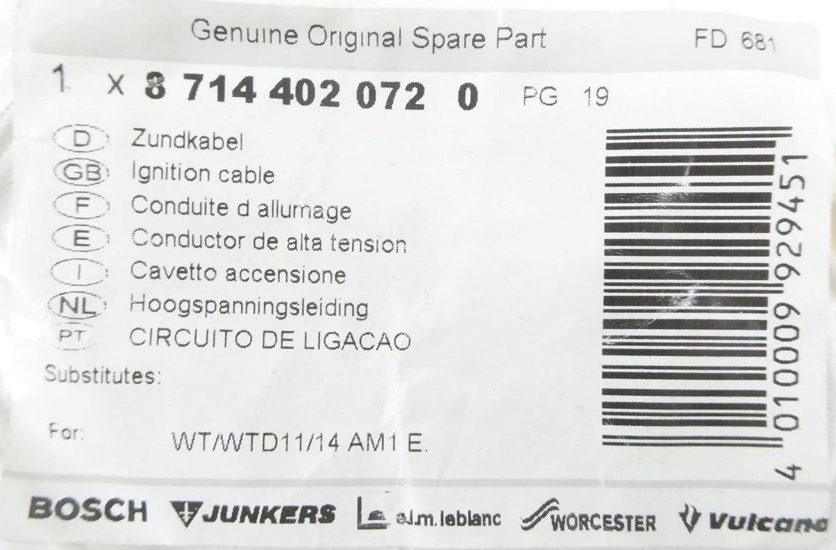 Bosch 87144020720 Zündkabel