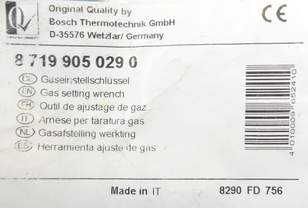 Bosch 87199050290 Gaseinstellschlüssel