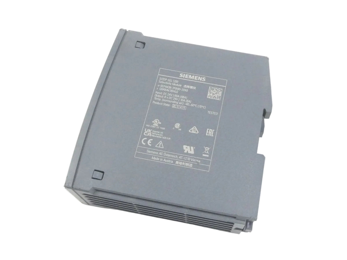 Siemens SITOP SEL1200 Select Module 6EP4438-7FB00-3DX0 SN:Q6R8AV3BHLQ