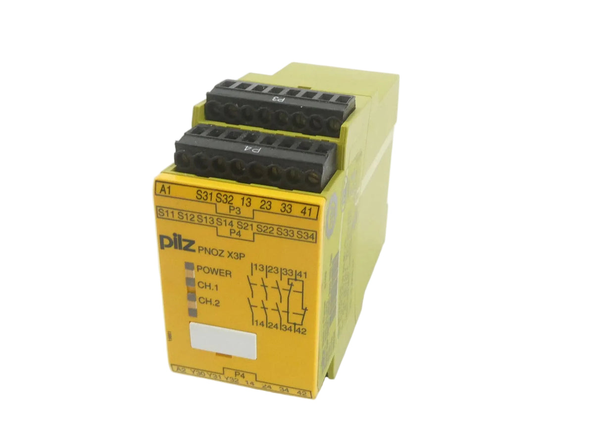 Pilz 777310 PNOZ X3P 24VDC 24VAC 3n/o 1n/c 1so Sicherheitsrelais