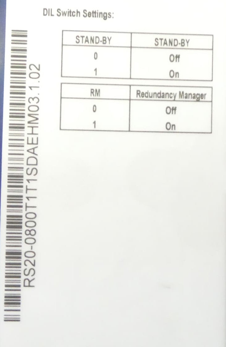 Manroland PECOM RS20-0800T1T1SDAEHM 8 Port Rail Switch