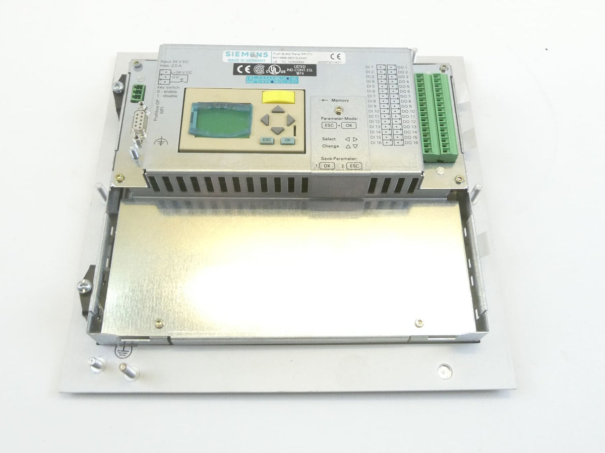 Siemens 6AV3688-3ED13-0AX0 Push Button Panel SIMATIC PP17-II