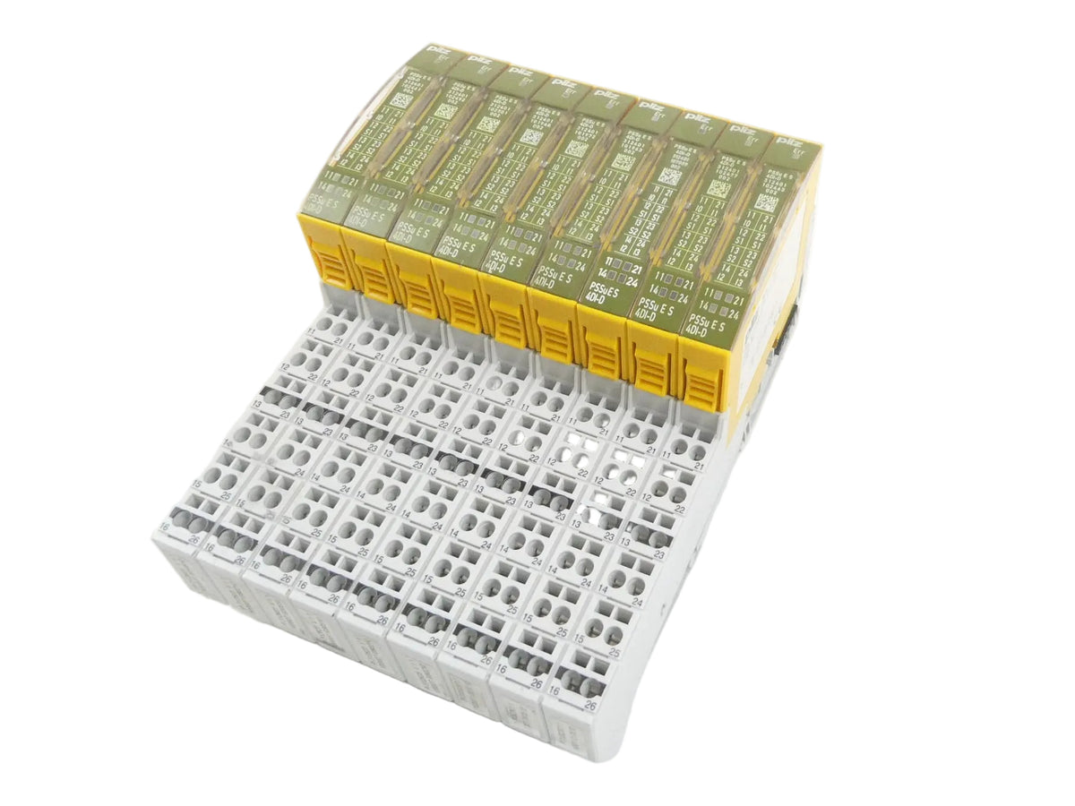9x Pilz 312401 PSSu E S 4DI-D I/O Modul