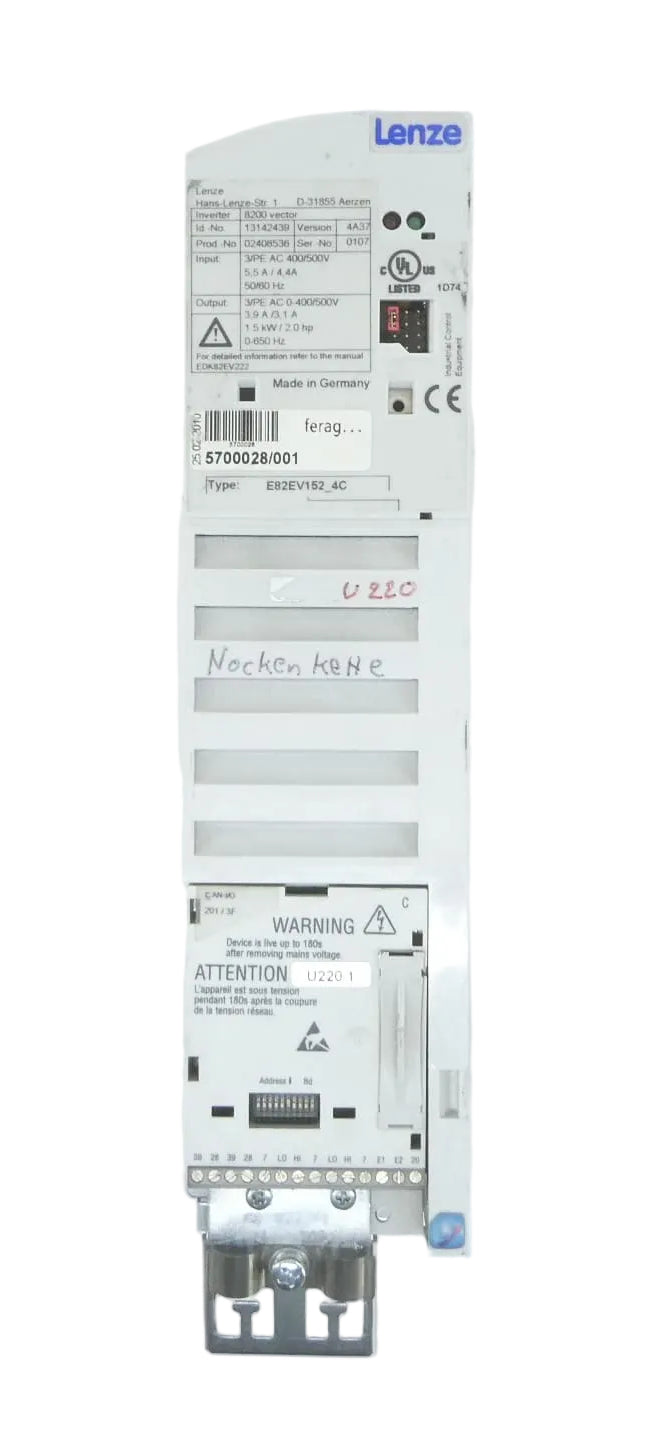 Lenze 13142439 Frequenzumrichter E82EV152_4C