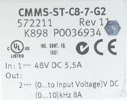 Festo CMMS-ST-C8-7-G2 Motorcontroller 572211