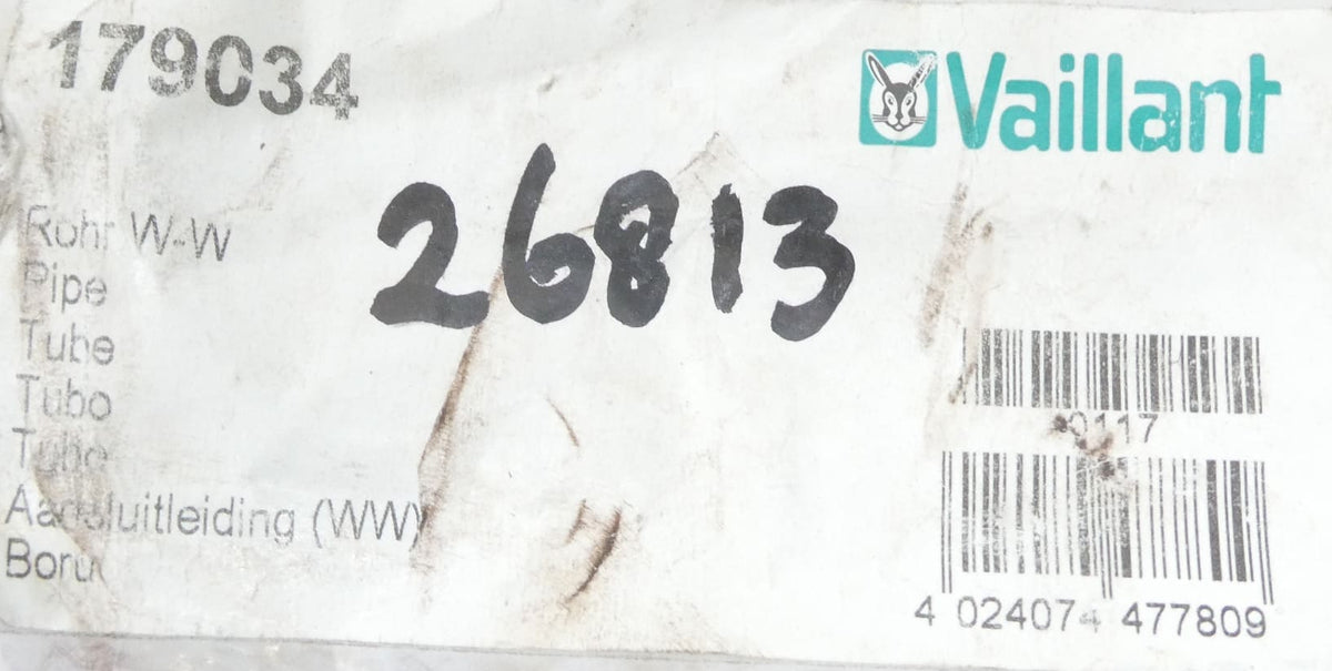 Vaillant 179034 Rohr Warmwasser