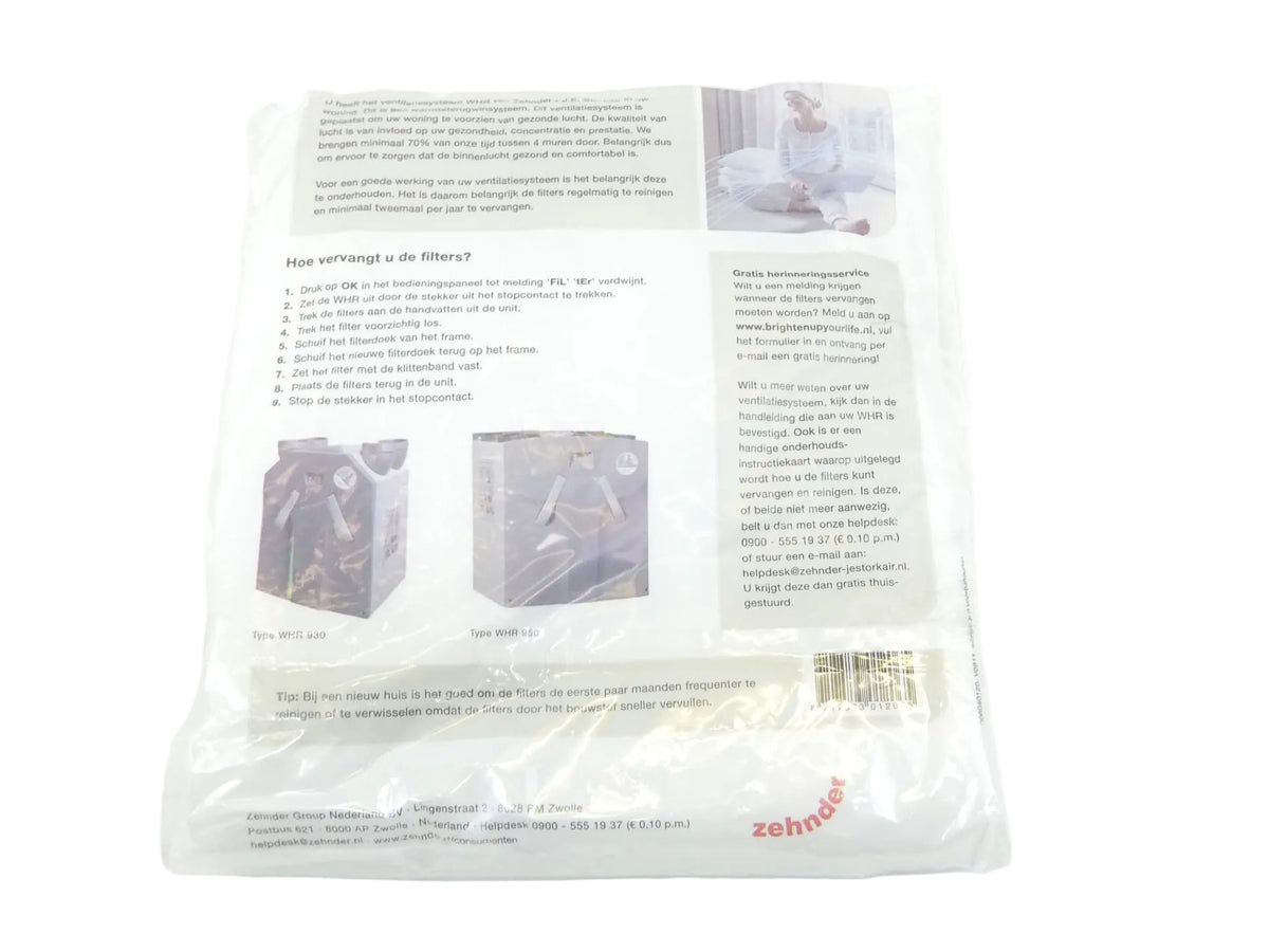 Zehnder 006040120 Filter Set WHR 930/950/960