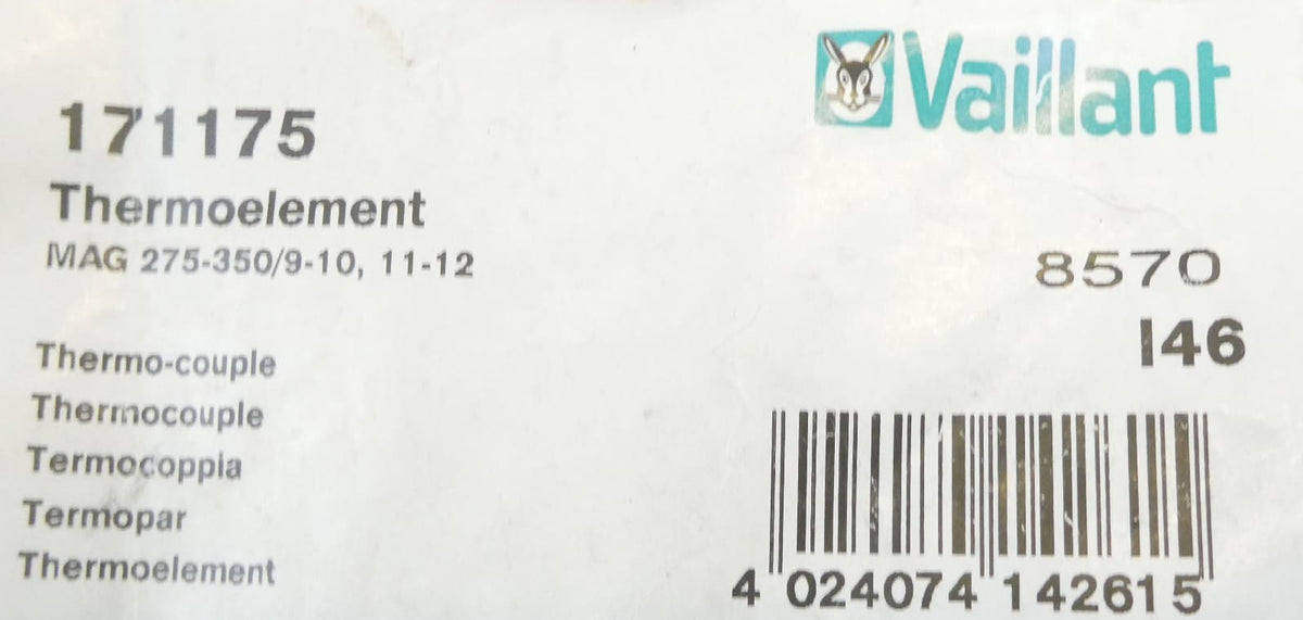 Vaillant 171175 Thermoelement MAG 275-350/9-10, 11-12