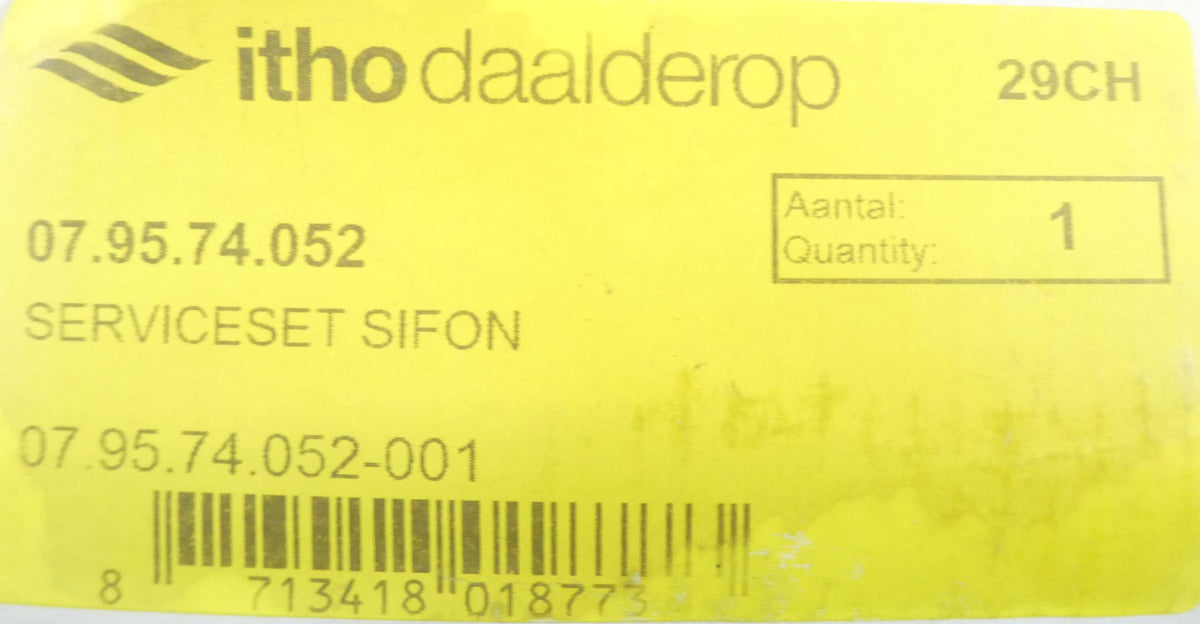 Itho Daalderop 07.95.74.052 Siphon